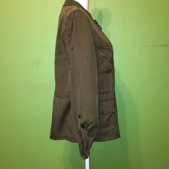 SANCTUARY lightweight utility jacket in olive - Picture 7 of 12
